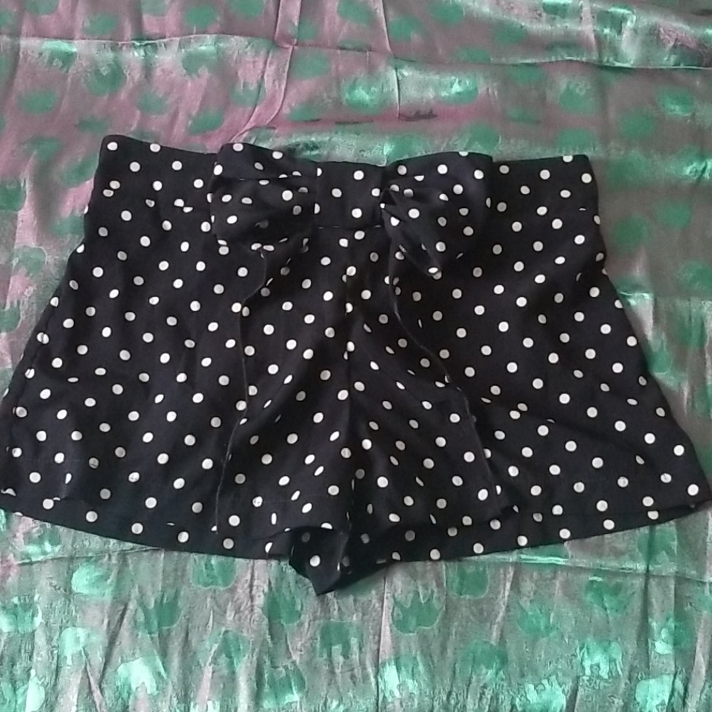 Polka Dot Bow Shorts